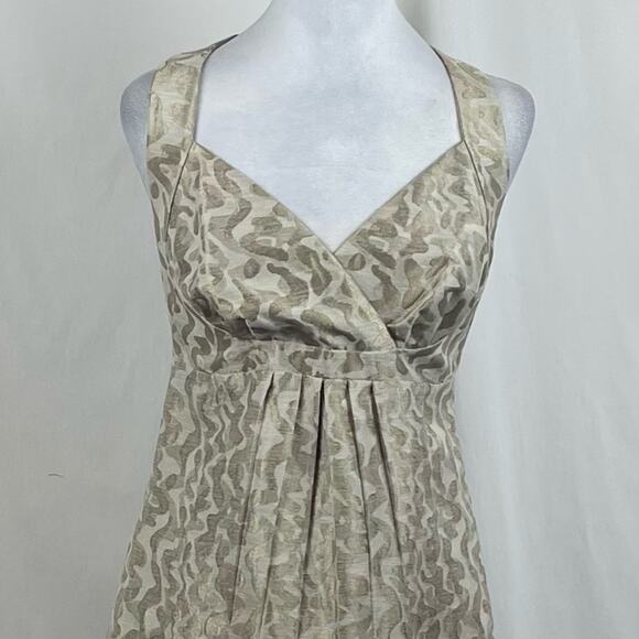 Anthropologie Etcetera Metallic Gold FairyCore Glam Dress NWT Size 6 - Picture 3 of 12